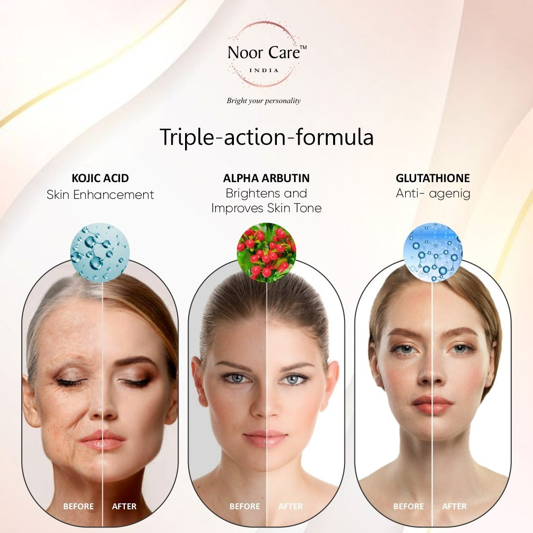 Noor Care Skin Whitening Combo | Ultra Whitening Night Cream & Goat Milk Rice Soap