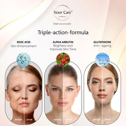 Noor Care Skin Whitening Combo | Ultra Whitening Night Cream & Goat Milk Rice Soap