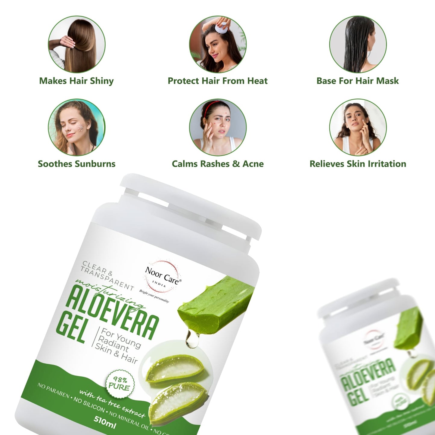 Clear & Transparent Moisturizing Aloe Vera Gel (510ml)