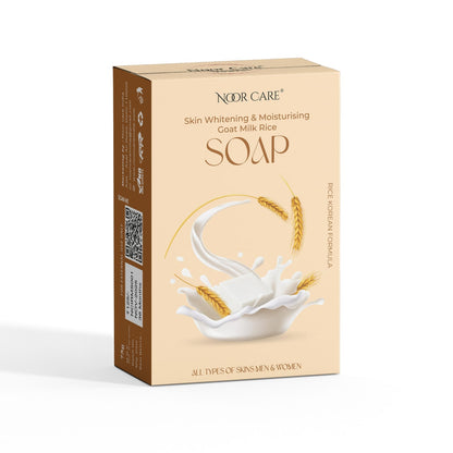 Noor Care Skin Whitening Combo | Ultra Whitening Night Cream & Goat Milk Rice Soap