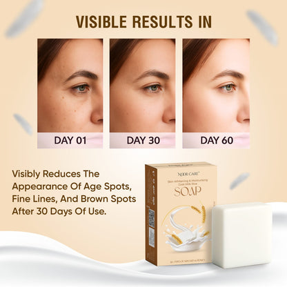 Noor Care Skin Whitening Combo | Ultra Whitening Night Cream & Goat Milk Rice Soap
